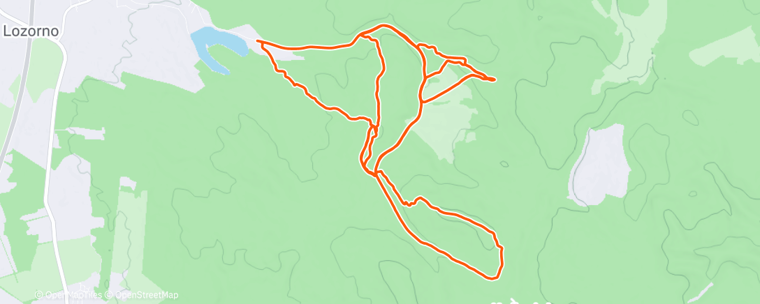 Map of the activity, Morning Mountain Bike Ride