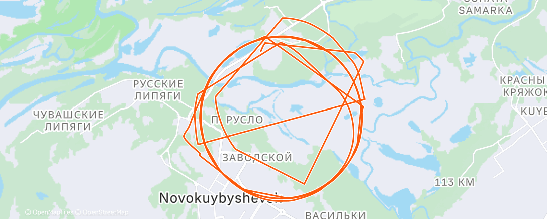 Kaart van de activiteit “Afternoon Run”