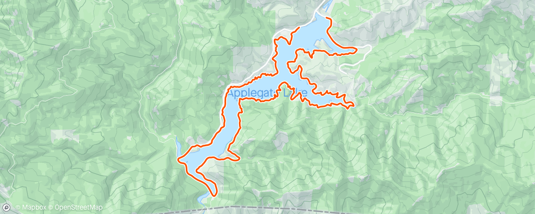 Map of the activity, Applegate lake