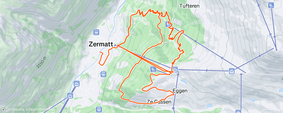 Map of the activity, Evening Ride