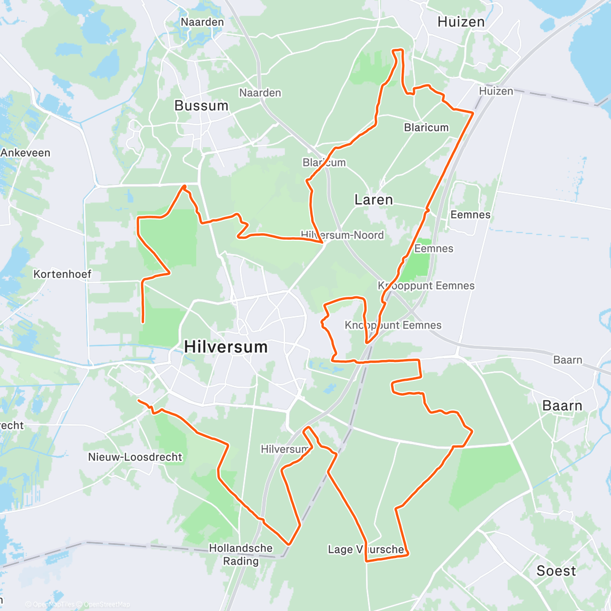 Карта физической активности (FVC Oliebollentocht 😍)