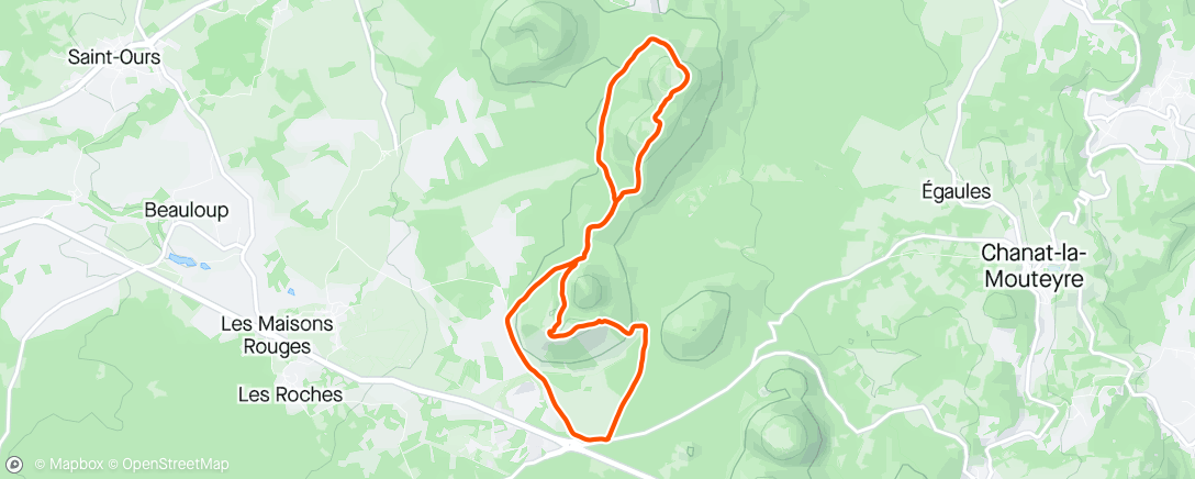 Mappa dell'attività Trail post séminaire