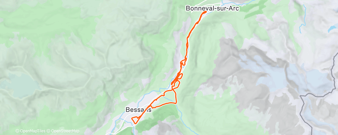 Mapa de la actividad (Ski nordique 🦦)