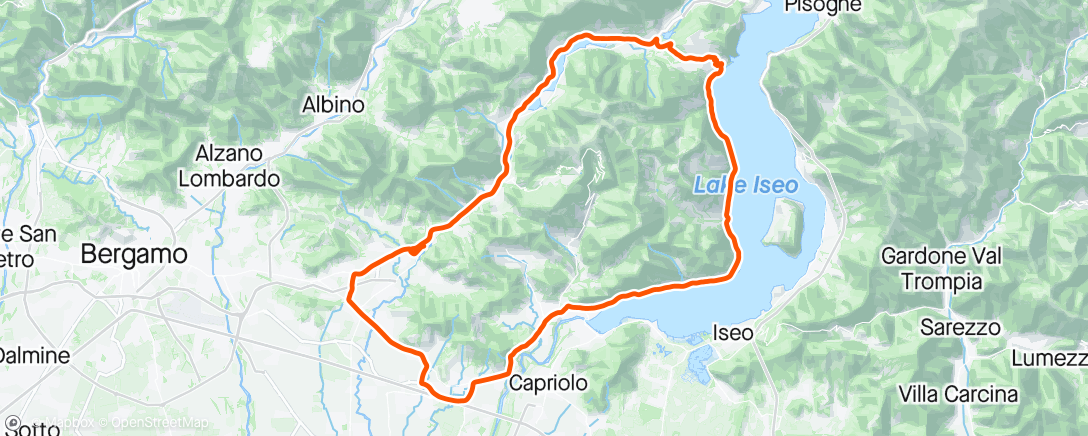 Map of the activity, Riva di solto
