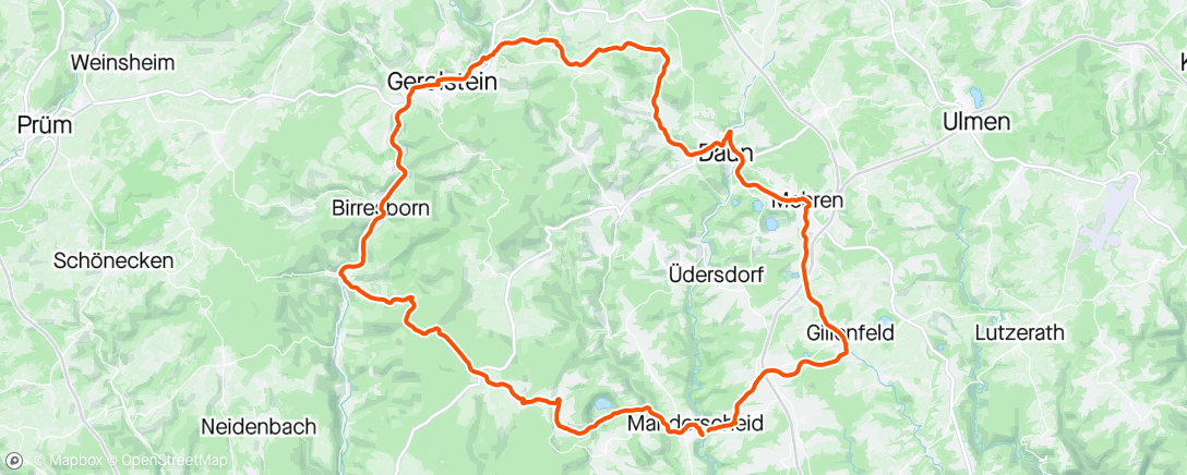 Map of the activity, WVEde Eifel #3