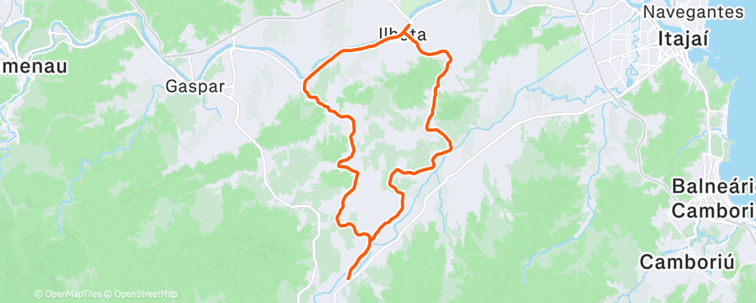 Map of the activity, Passeandinho... Fazenda/Ceramfix/Ilhota/Laranjeiras/Campeche/Fazenda