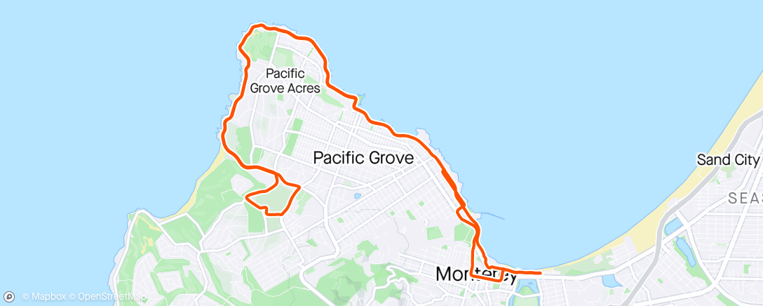 Map of the activity, Pre race spin