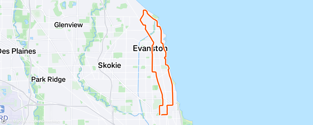 Map of the activity, Afternoon Ride