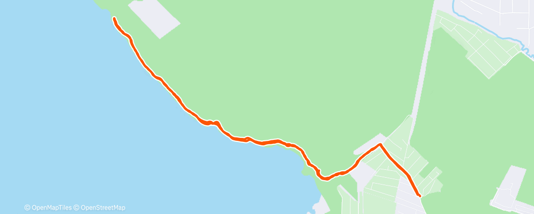 Map of the activity, Дневной забег