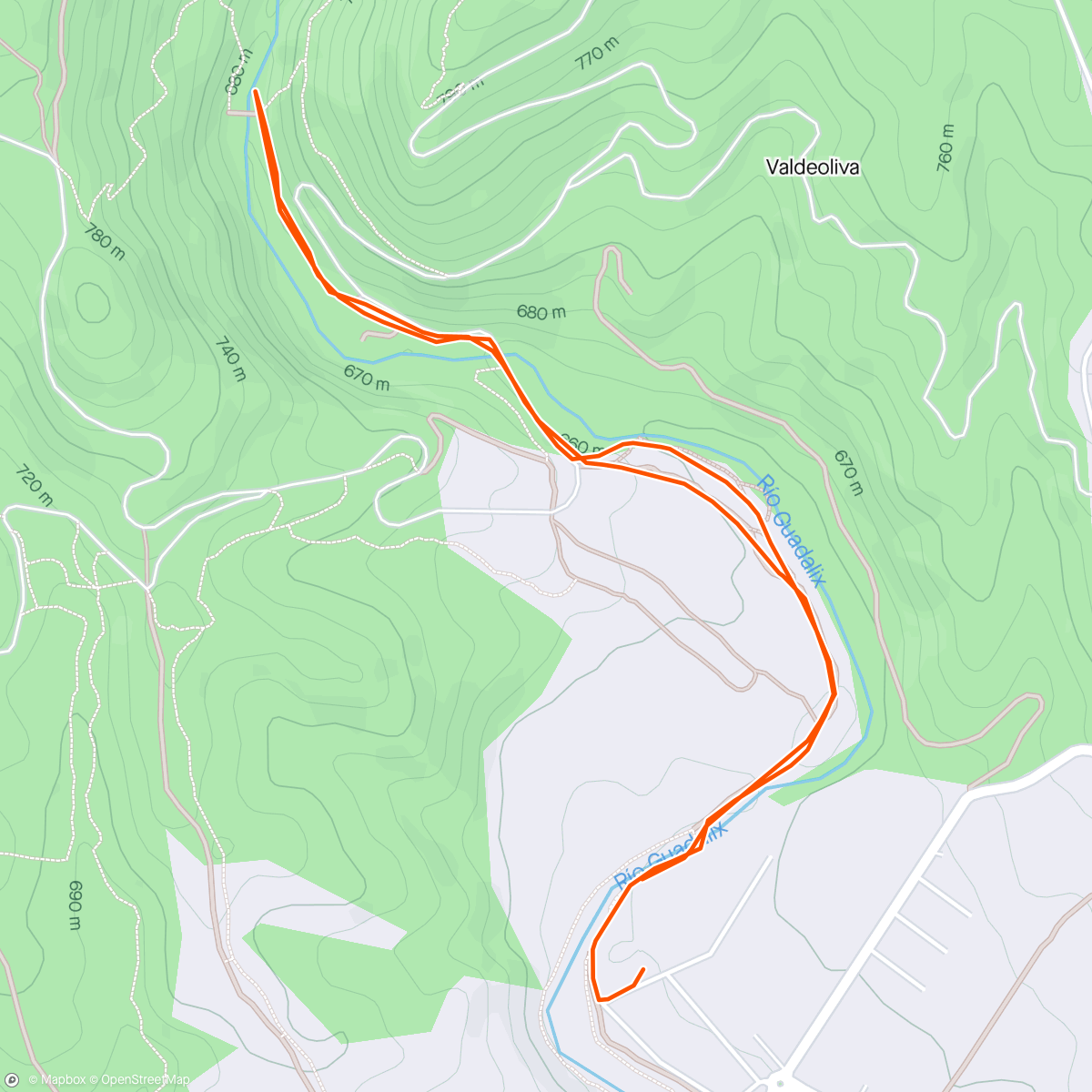 Karte der Aktivität „41-2024 Cascada del Hervidero”
