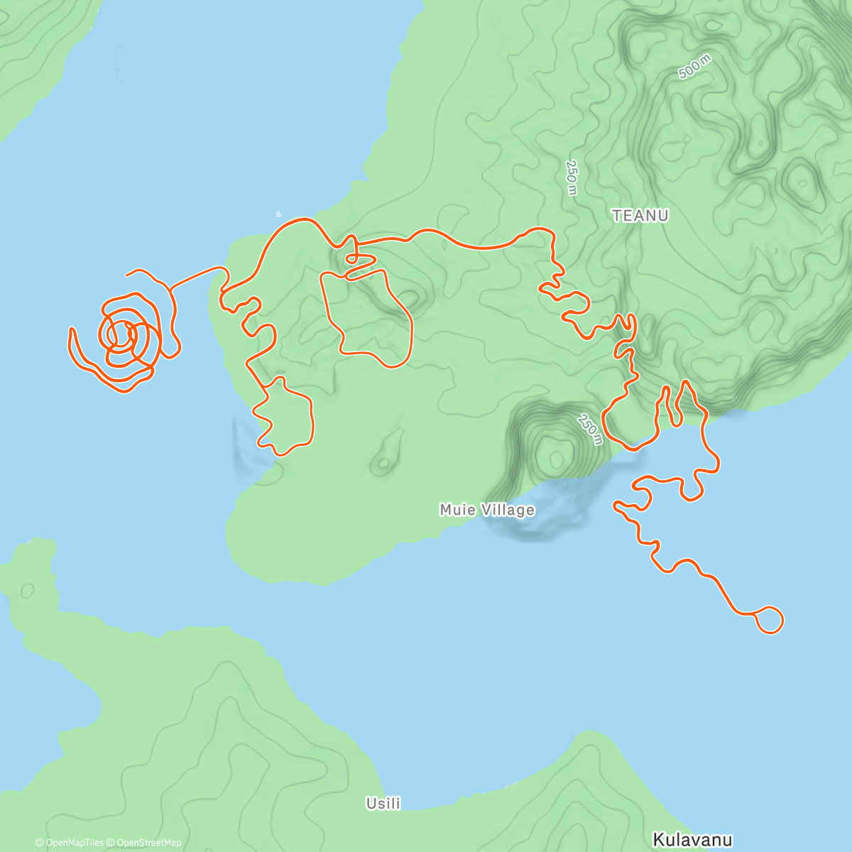 Map of the activity, Zwift - Danger Noodle in Watopia