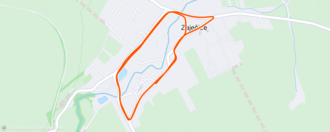 Map of the activity, Night Run