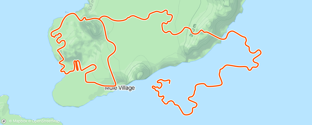 活动地图，Zwift - Flat Route in Watopia