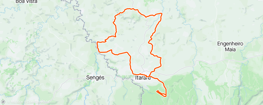 活动地图，Itararé MTB Team