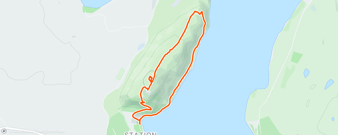 Map of the activity, Lunch Hike