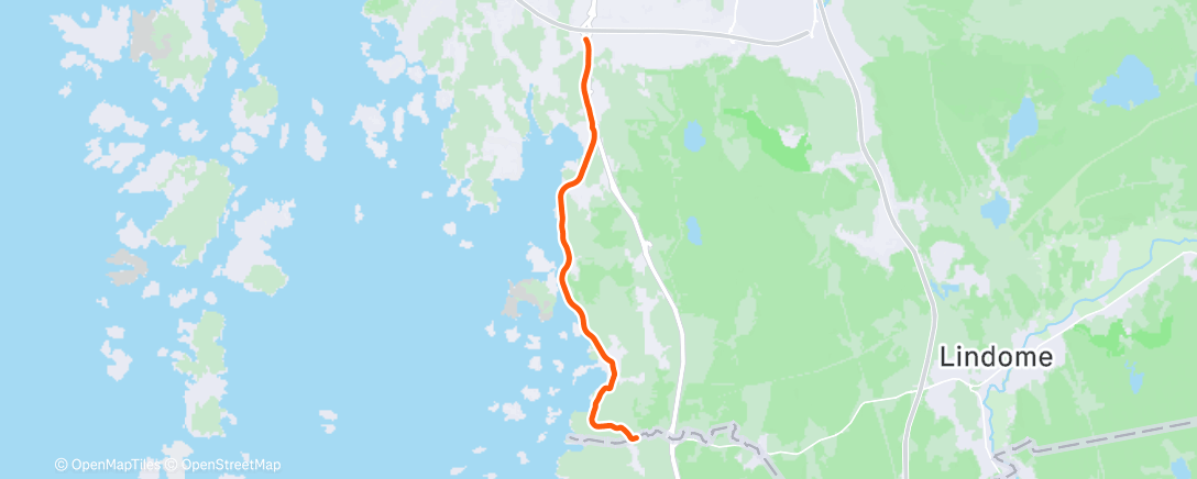 Map of the activity, Lunch Run