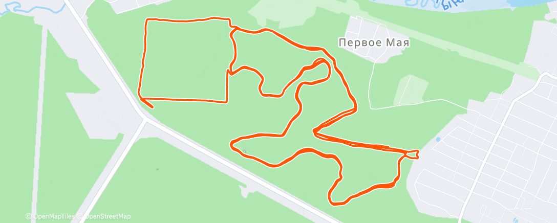 Map of the activity, Горный велозаезд (утро)