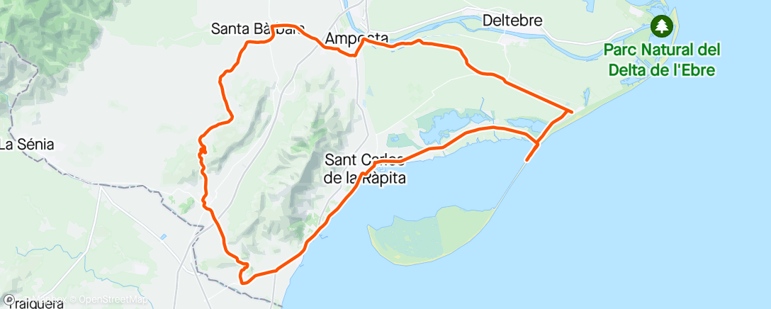 Mapa de la actividad (Zona delta de Ebro!)