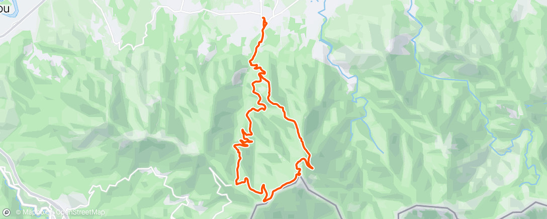 Map of the activity, Afternoon Trail Run