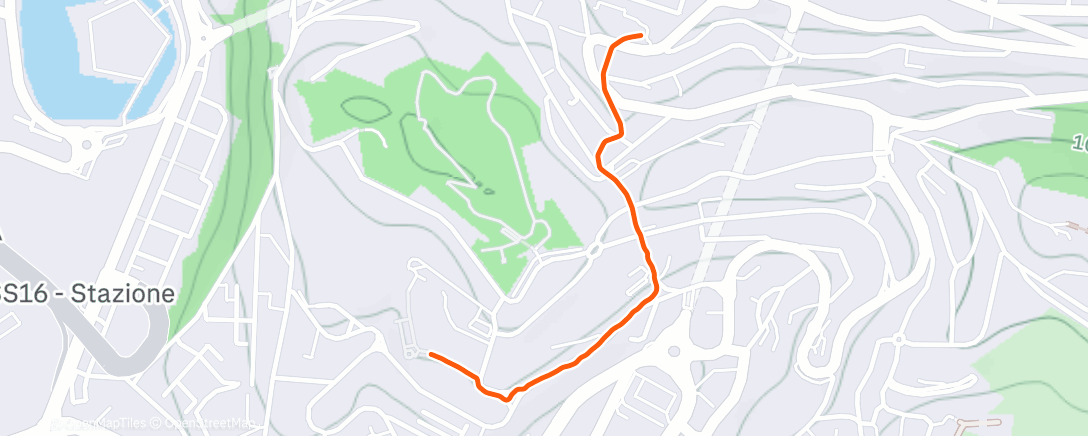 Map of the activity, Camminata pomeridiana