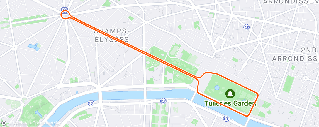 Map of the activity, Zwift - Recovery Miles 30 mins in Paris