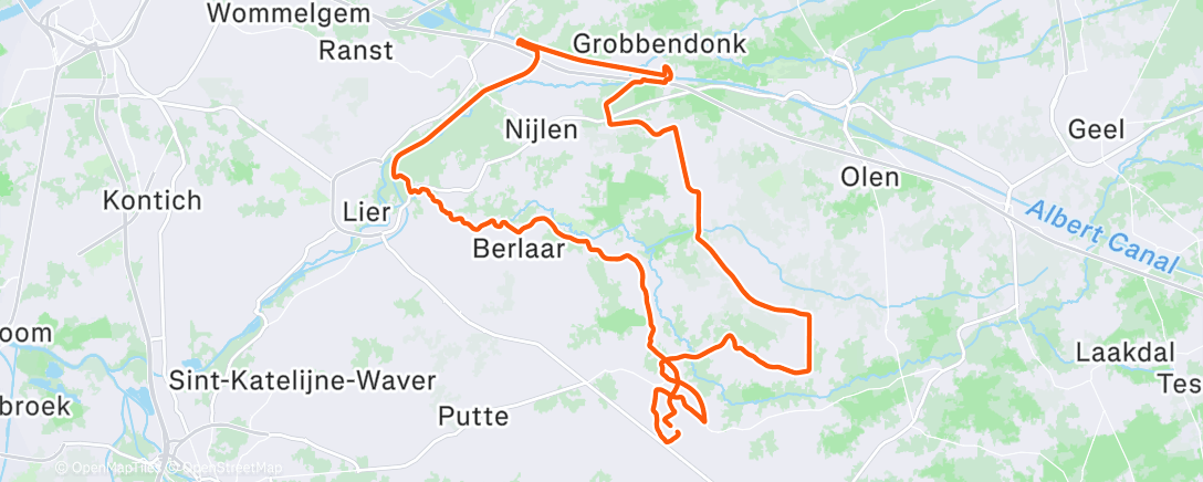 Map of the activity, als je de temperatuur en wind weg dacht was het zomer