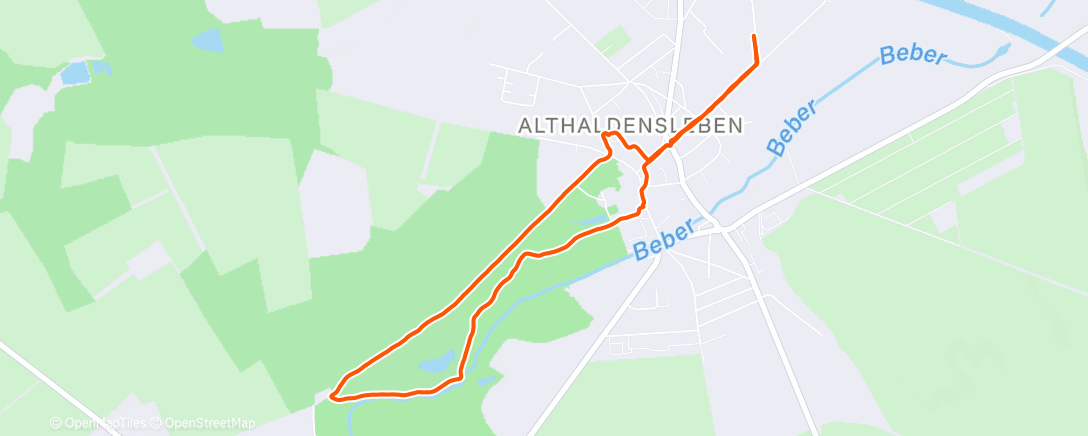 Map of the activity, Spaziergang am Nachmittag