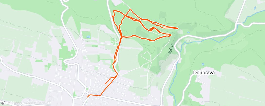 Map of the activity, Hořické Traily s Filipem