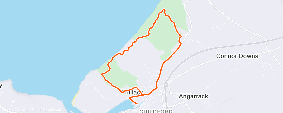 Map of the activity, Just running 😀