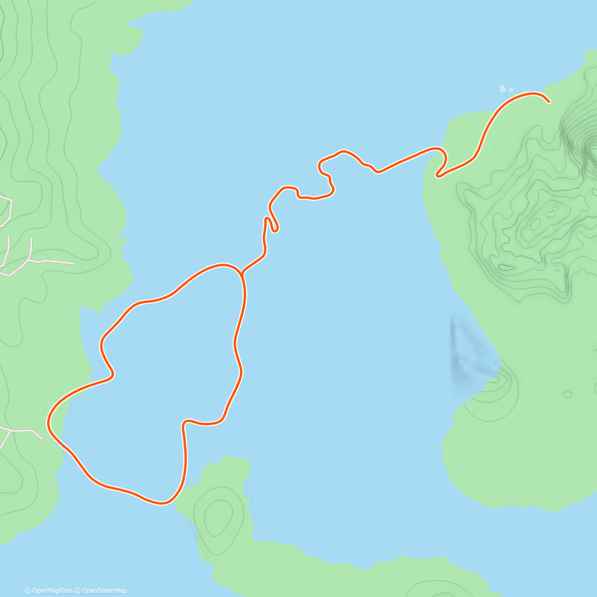 Map of the activity, Zwift - Watopia