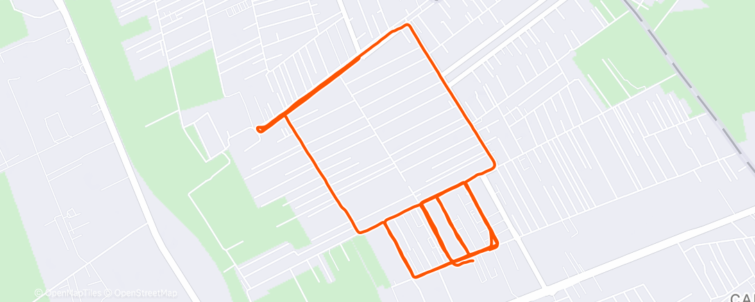 Map of the activity, Morning Run