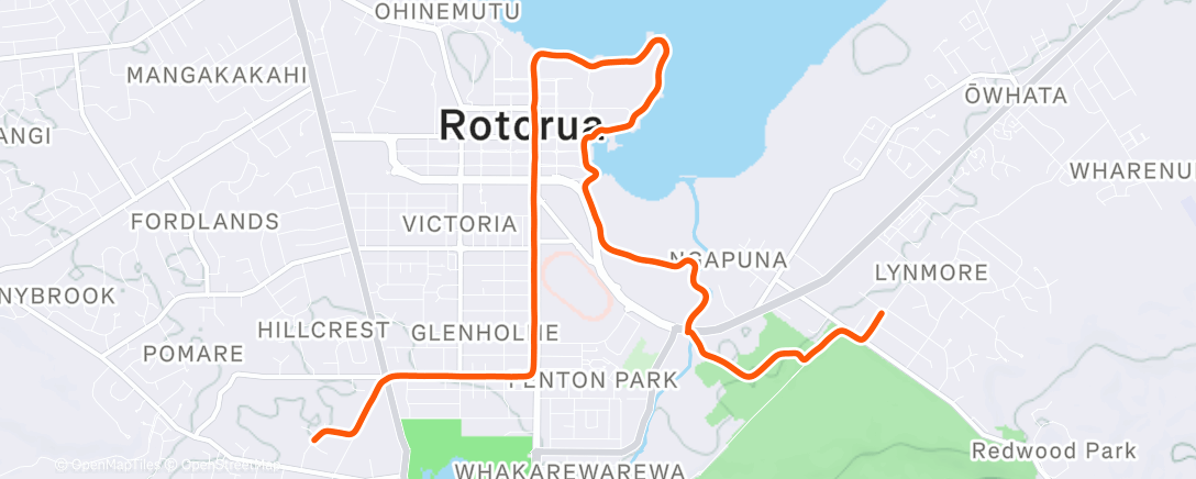 Карта физической активности (Afternoon Run)