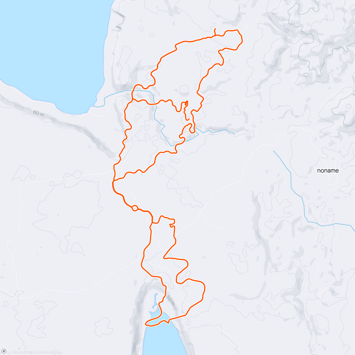 Map of the activity, 98# Group Ride: SZR Evening Joyride