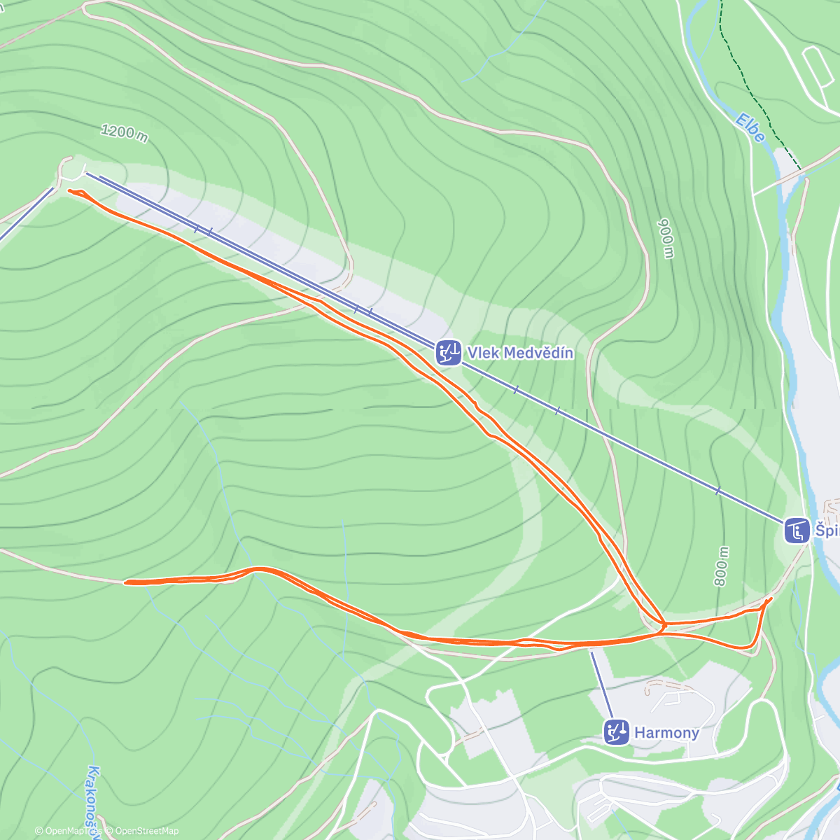 Карта физической активности (s O)