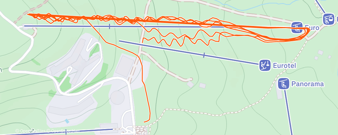 Map of the activity, Morning Alpine Ski
