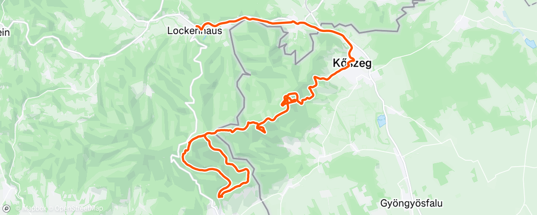 Map of the activity, Morning Mountain Bike Ride