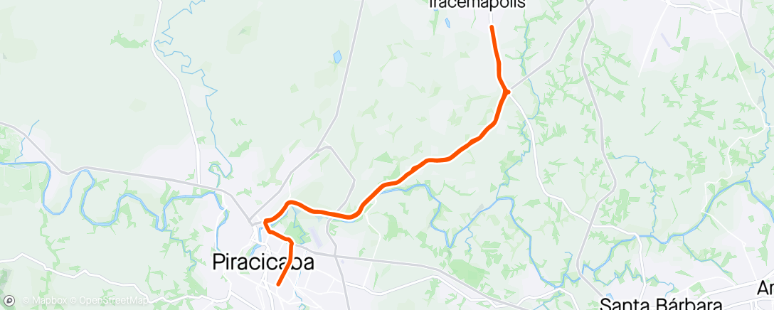 Map of the activity, 45/24 - Pedalada matinal