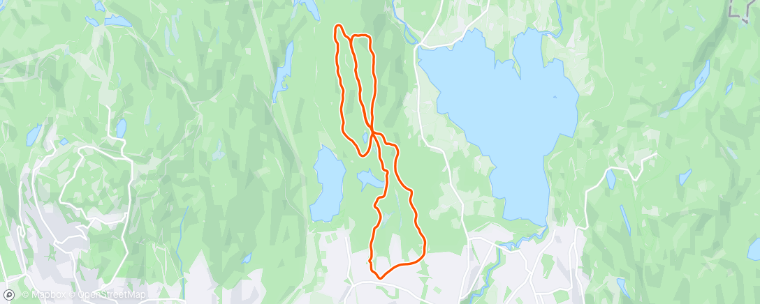 Map of the activity, Morning trail w Patrick & Kristoffer