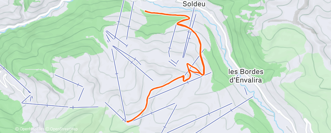 Map of the activity, Evening Backcountry Ski