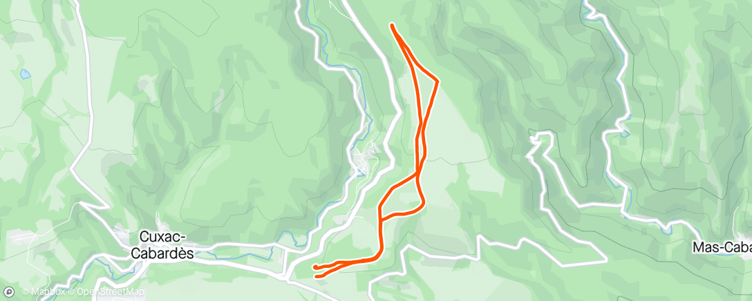 Mapa da atividade, Marche Montagne noire