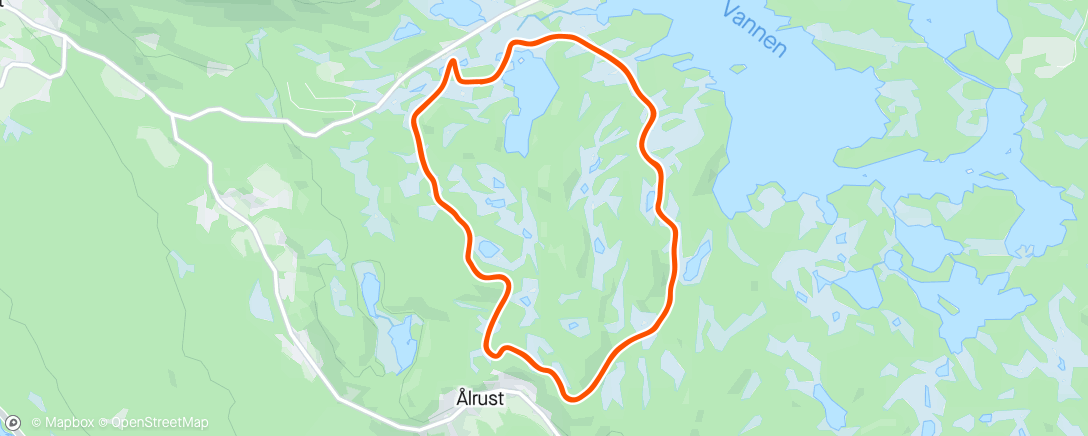 Map of the activity, Årets første skøytetur 😅