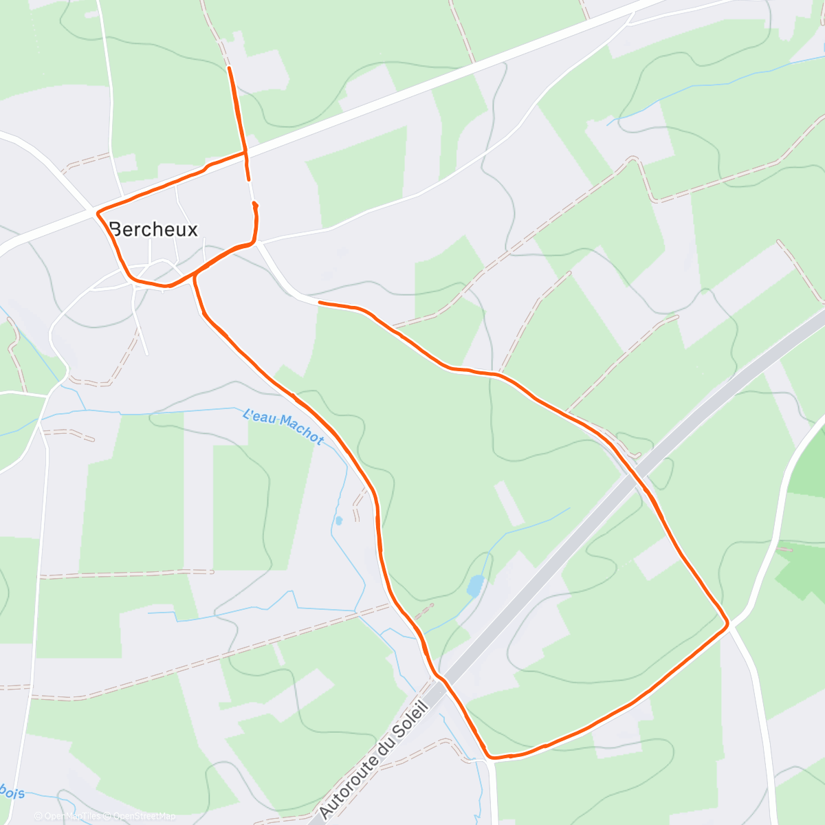 Map of the activity, Entraînement🥶🥶🥶