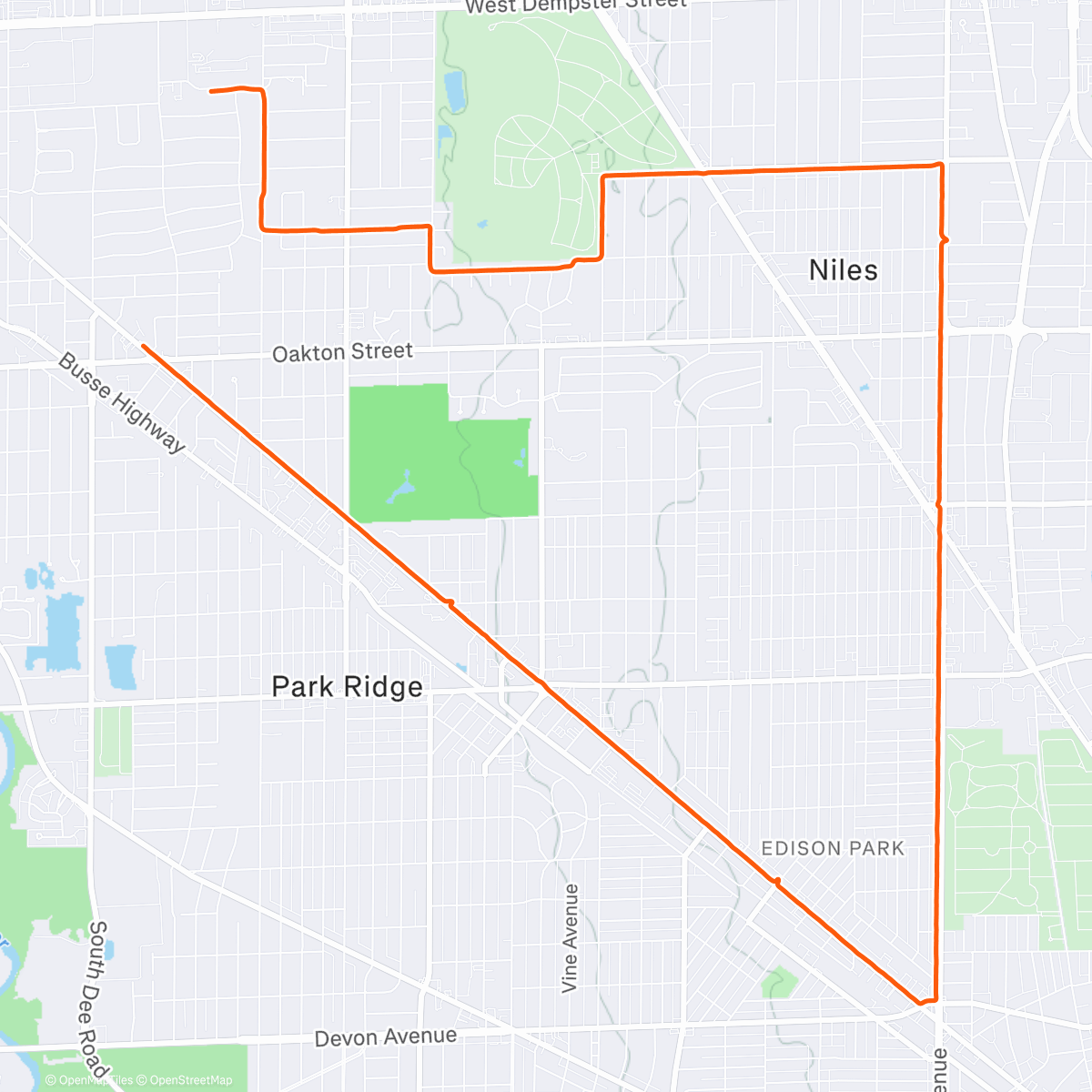 Map of the activity, Haven’t done this loop in a minute.