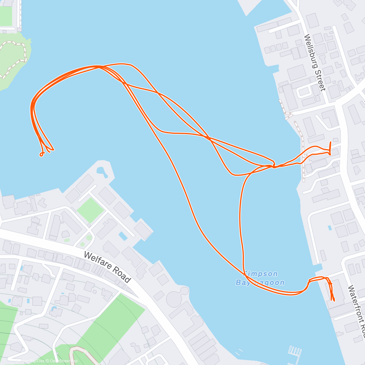 Map of the activity, Errands and supplies