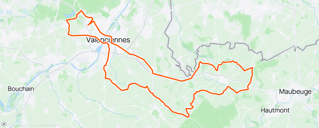 Map of the activity, Randonnée, Valenciennes au profit de l’asso « l’œuvre des Pupilles »