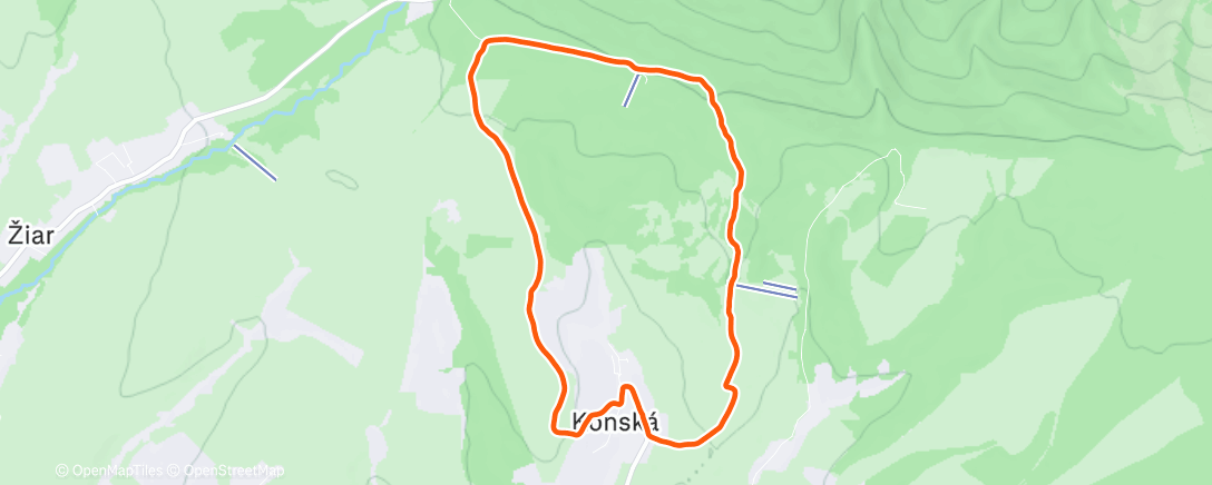 Map of the activity, Morning Trail Run 🌞