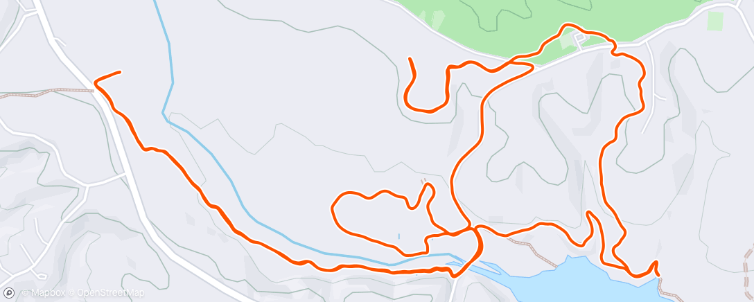 Map of the activity, Lunch Run