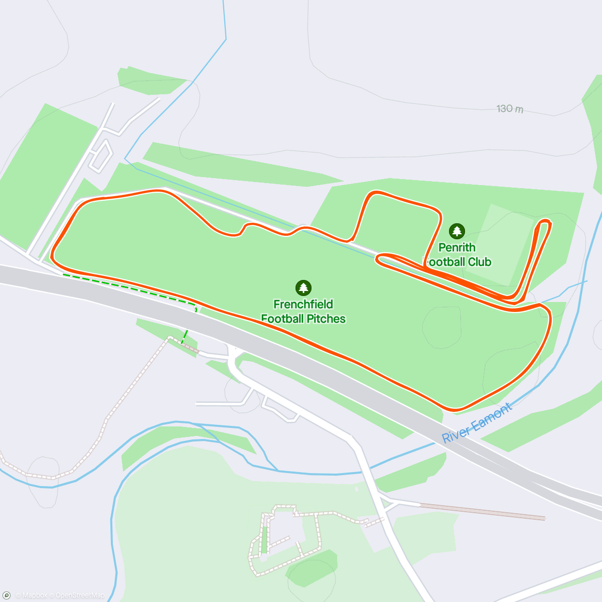 Map of the activity, Penrith Parkrun - Solid ❄️ (Keswick Cancelled)