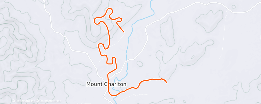 Map of the activity, Bicicleta a la hora del almuerzo