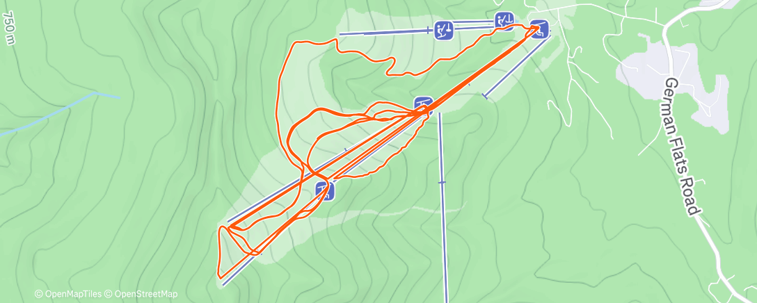 Карта физической активности (Morning Alpine Ski)